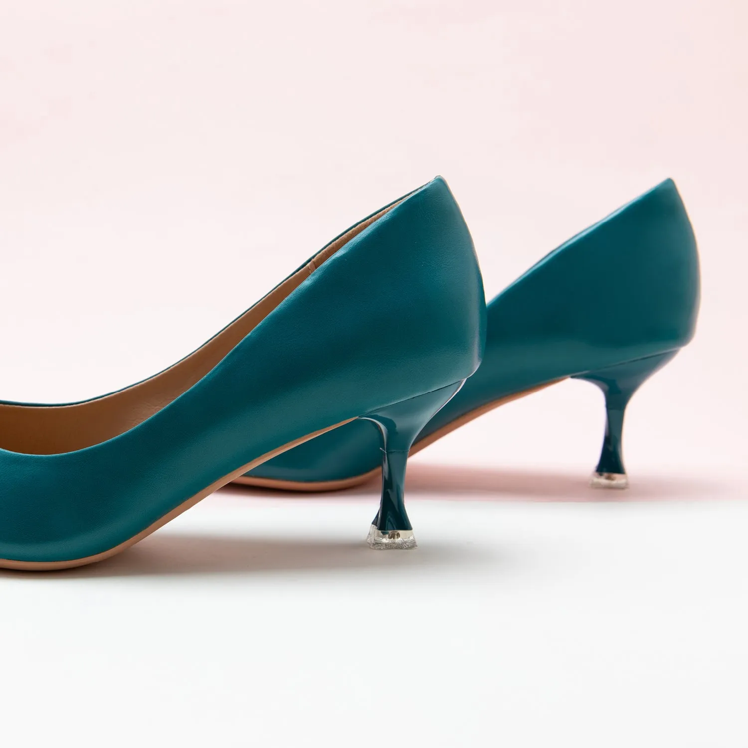 Spiral Kitten Heel Pumps (Anna)