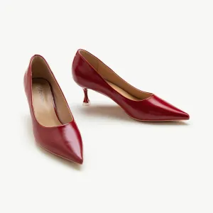 Spiral Kitten Heel Pumps (Anna)