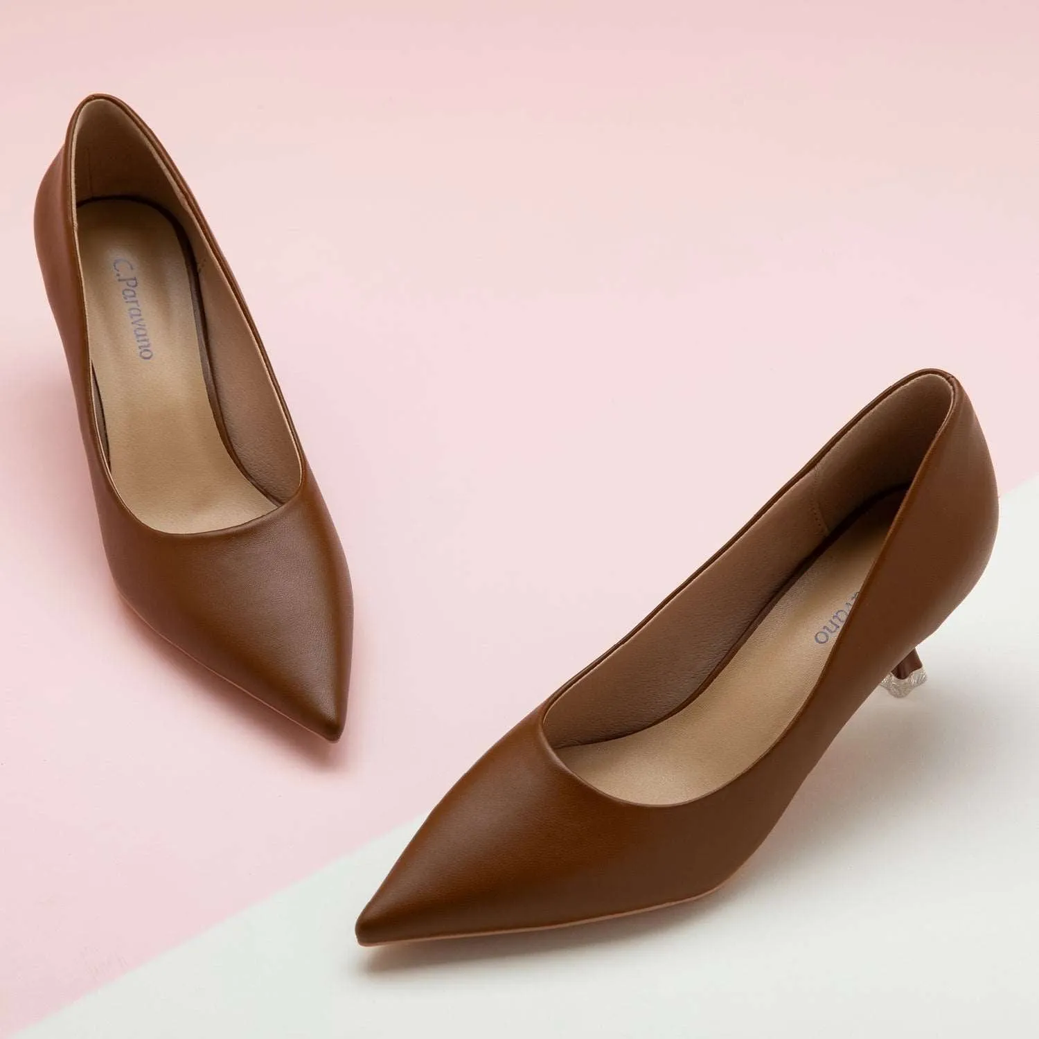 Spiral Kitten Heel Pumps (Anna)