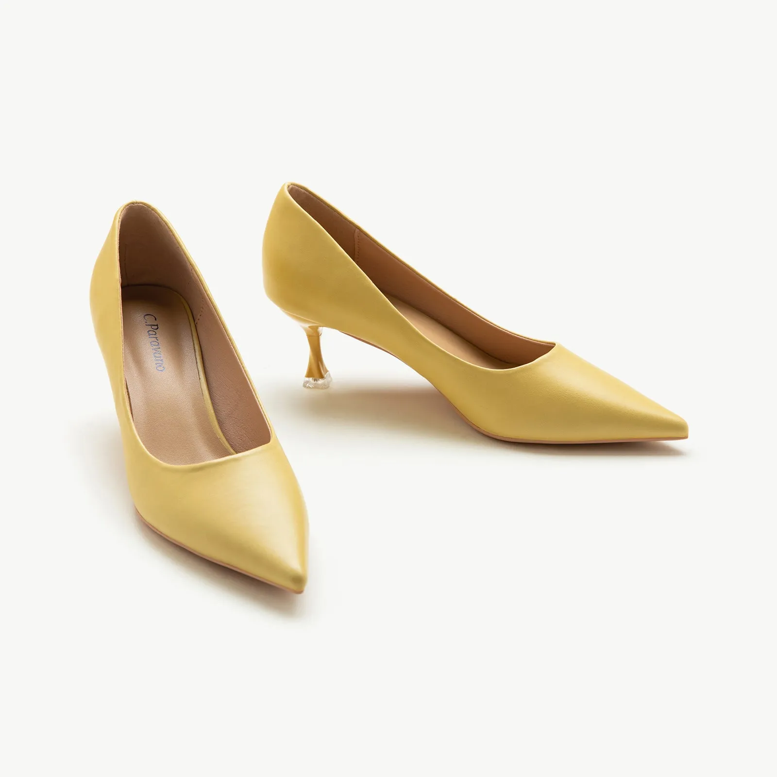 Spiral Kitten Heel Pumps (Anna)