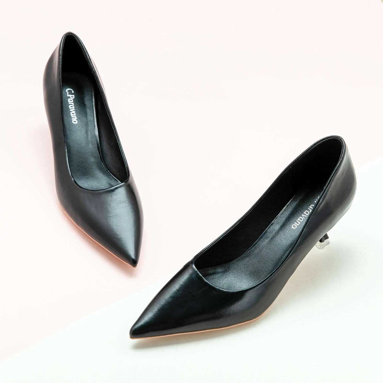 Spiral Kitten Heel Pumps (Anna)