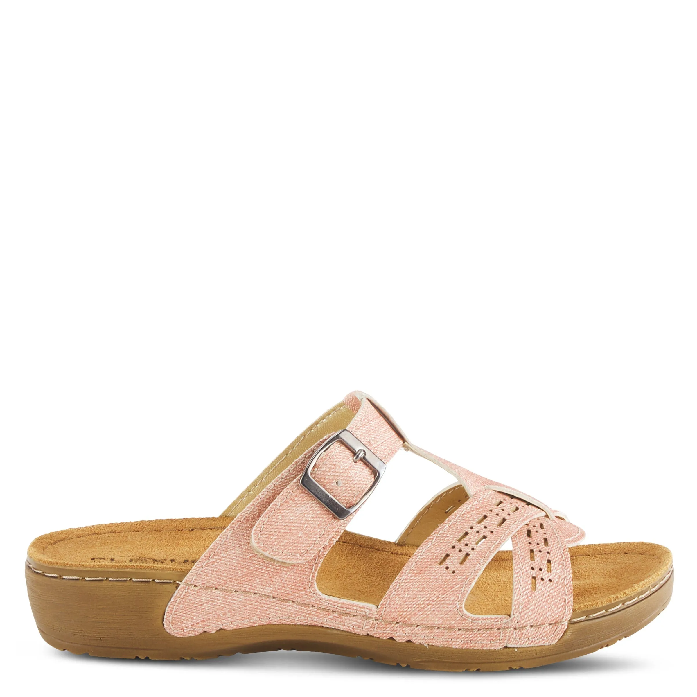Spring Step Shoes Flexus Nery Jeans Slide Sandal Women's Denim Vegan