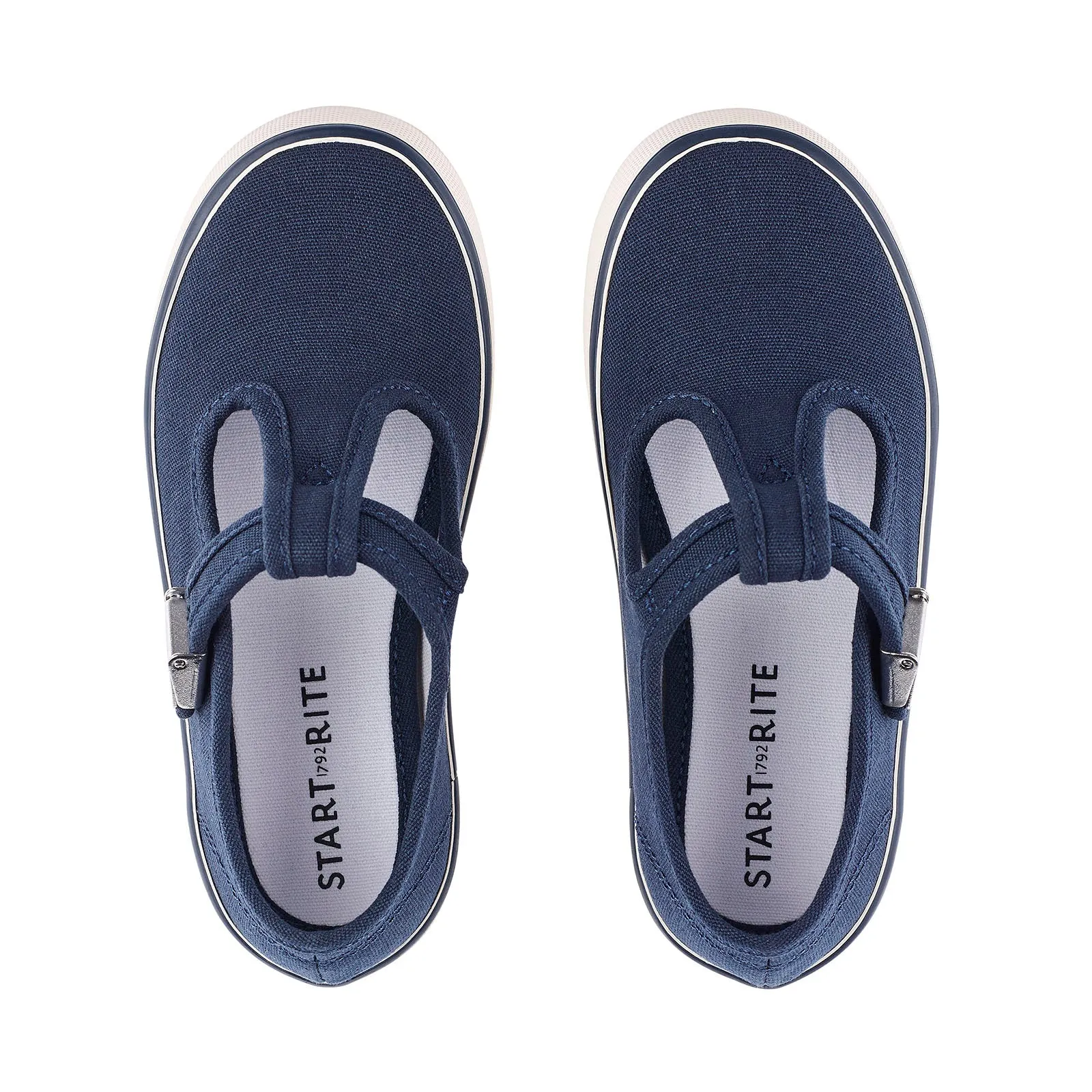 Start-Rite Treasure Navy T-Bar Canvas