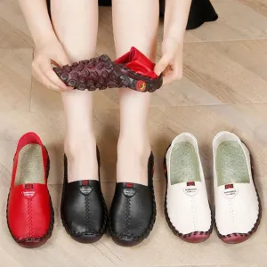 Vanccy Women's Wide Fit Thick Sole Flats Shoes For Women