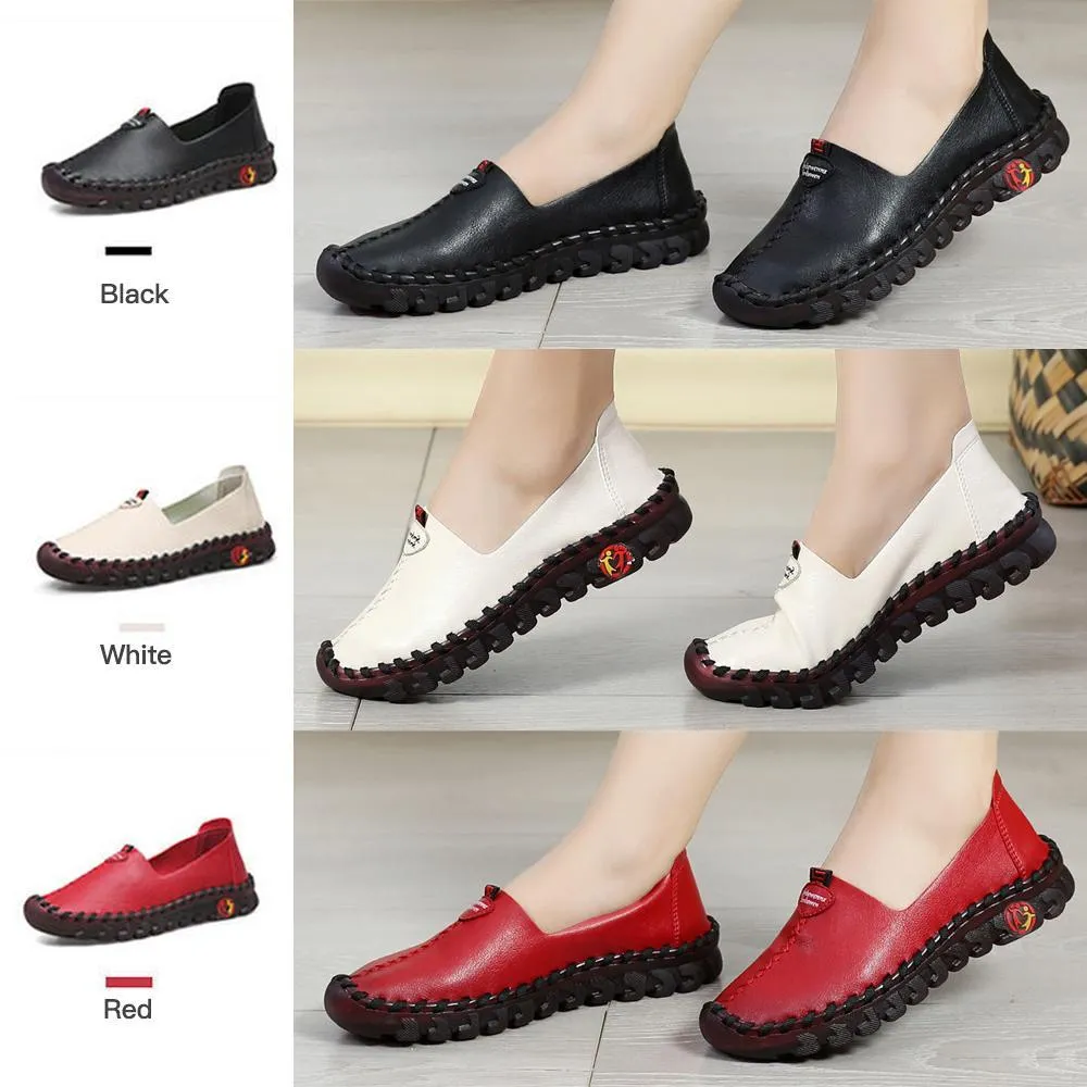 Vanccy Women's Wide Fit Thick Sole Flats Shoes For Women