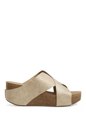Volatile Firefly Wedge Sandal in Gold
