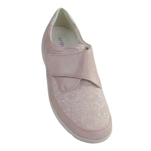 Waldlaufer Ladies Wide Fit Walking Shoes -496H31- Pink/Silver