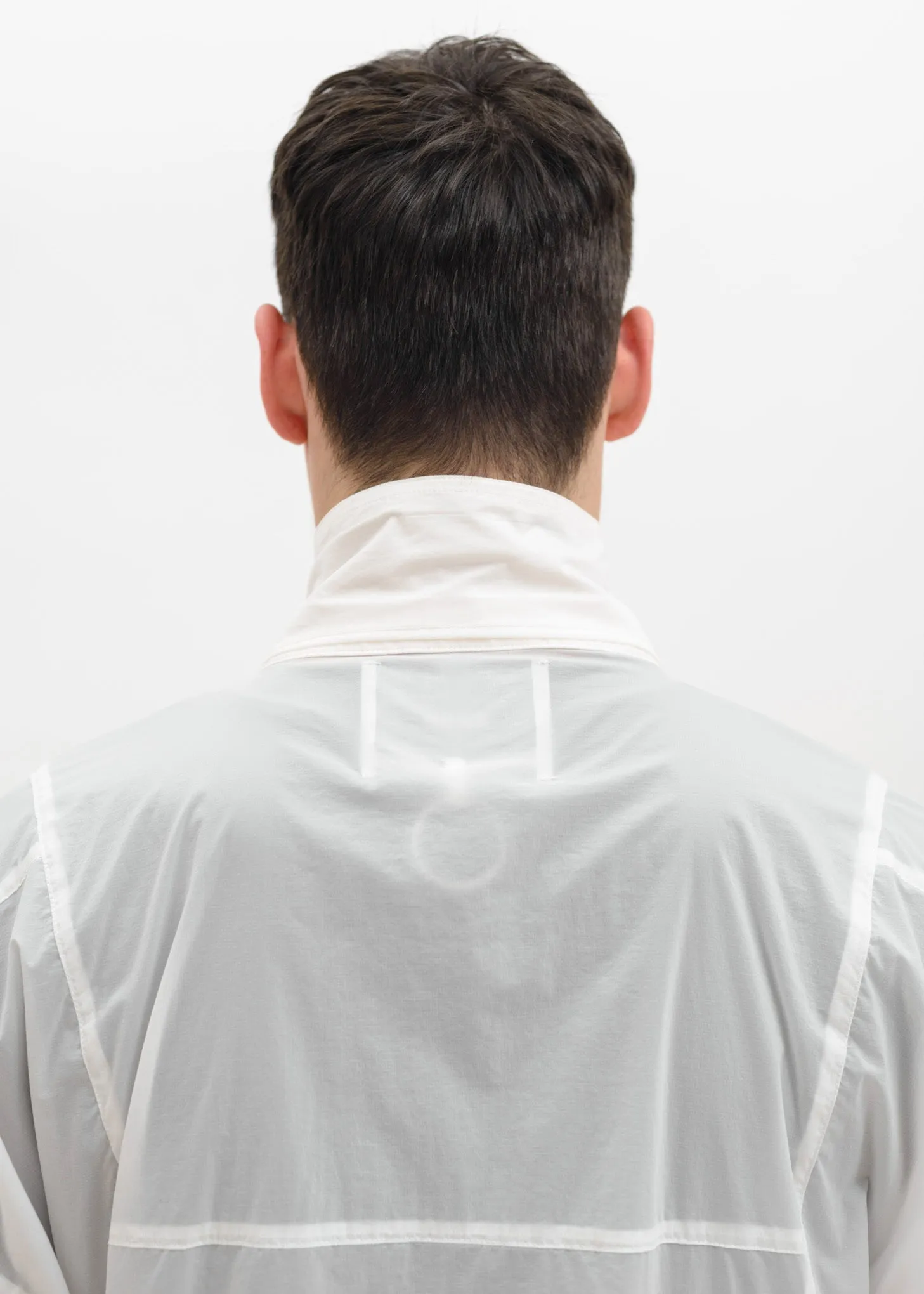 White & Transparent Lightweight Jacket