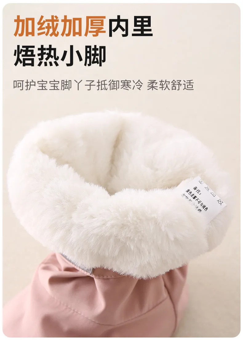 Winter baby infant shoes and socks two-in-one splash-proof comfortable cotton shoes