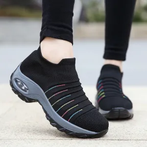 Women Thick Sole Air Cushion Sock Shoes