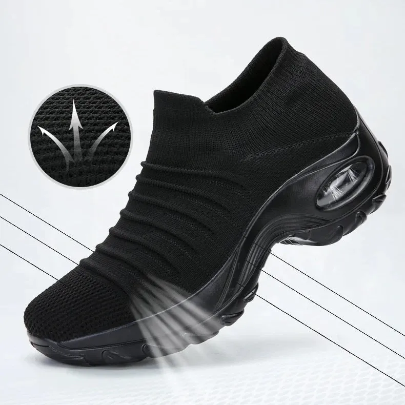 Women Thick Sole Air Cushion Sock Shoes