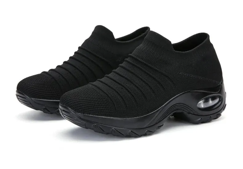 Women Thick Sole Air Cushion Sock Shoes