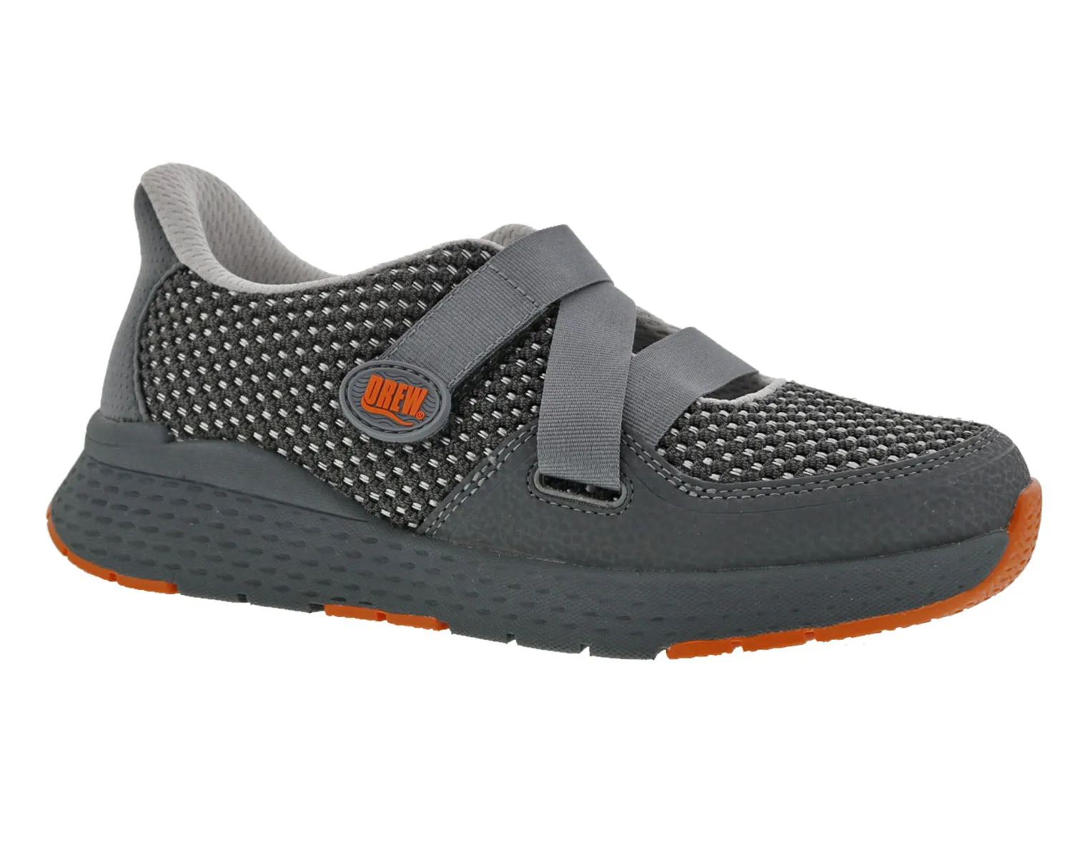 Women's Bayside Adjustable Open Sneaker EXTRA WIDE in Grey