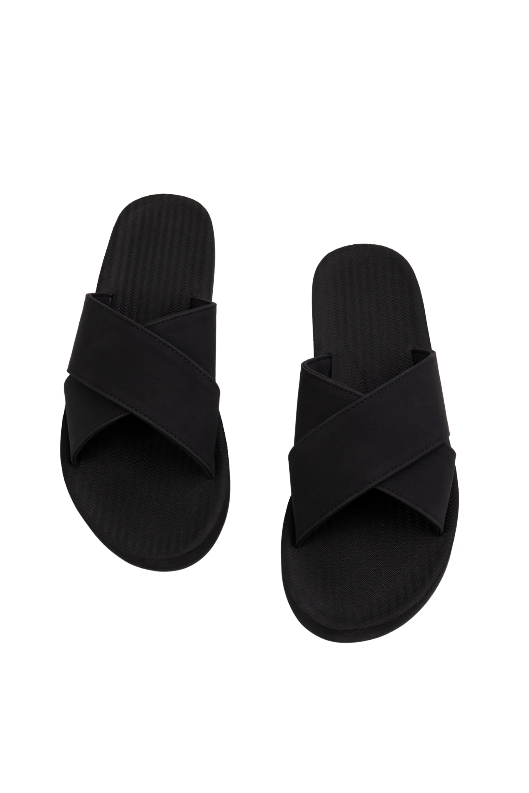 Women’s ESSNTLS Cross Slides in Black