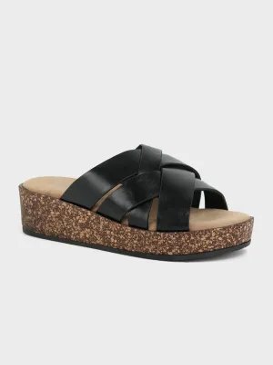 Womens "FINOLA" Open Toe Casual Slippers