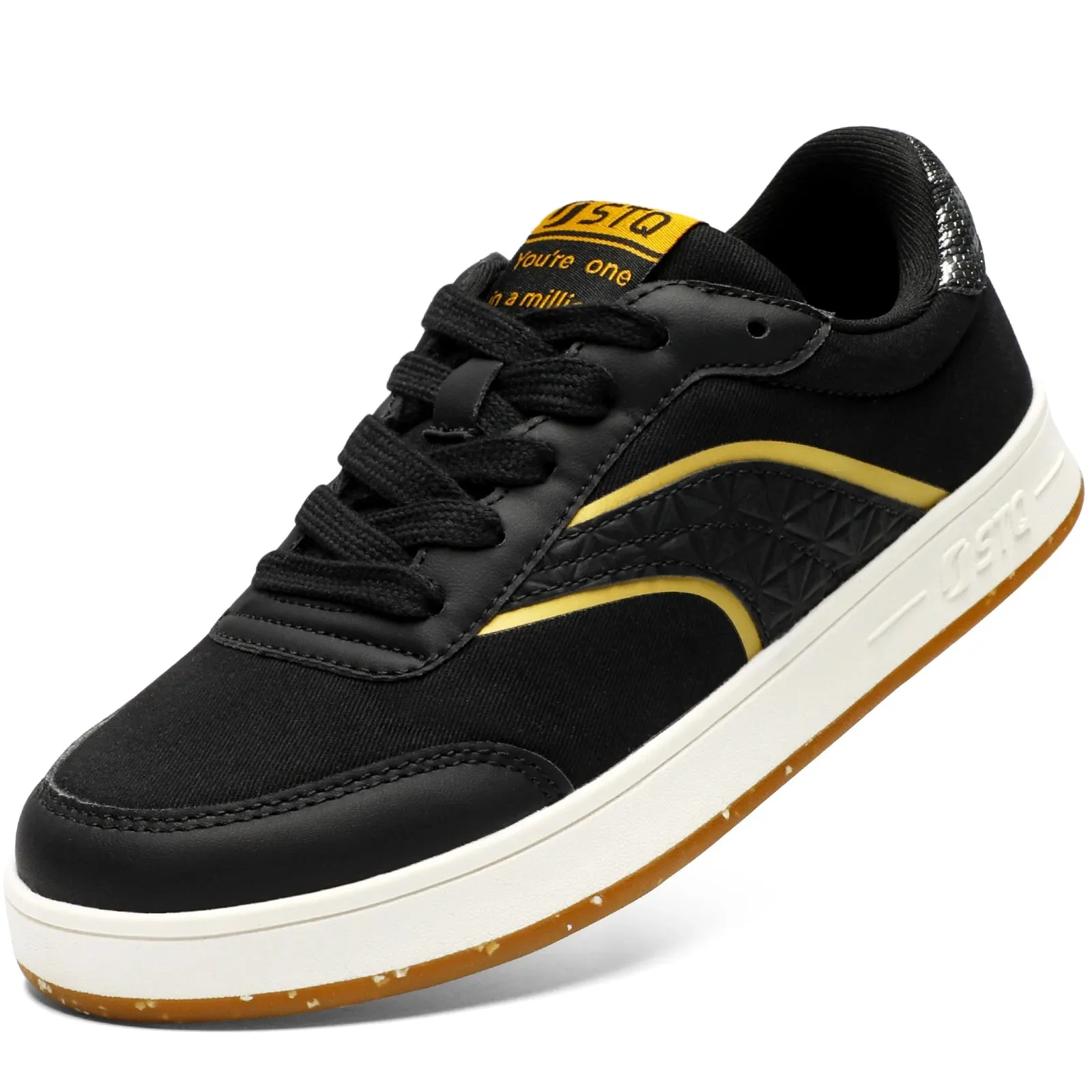 Women's Skate Shoes Lace Up Fashion Walking Sneakers Non Slip Comfortable Canvas Shoes