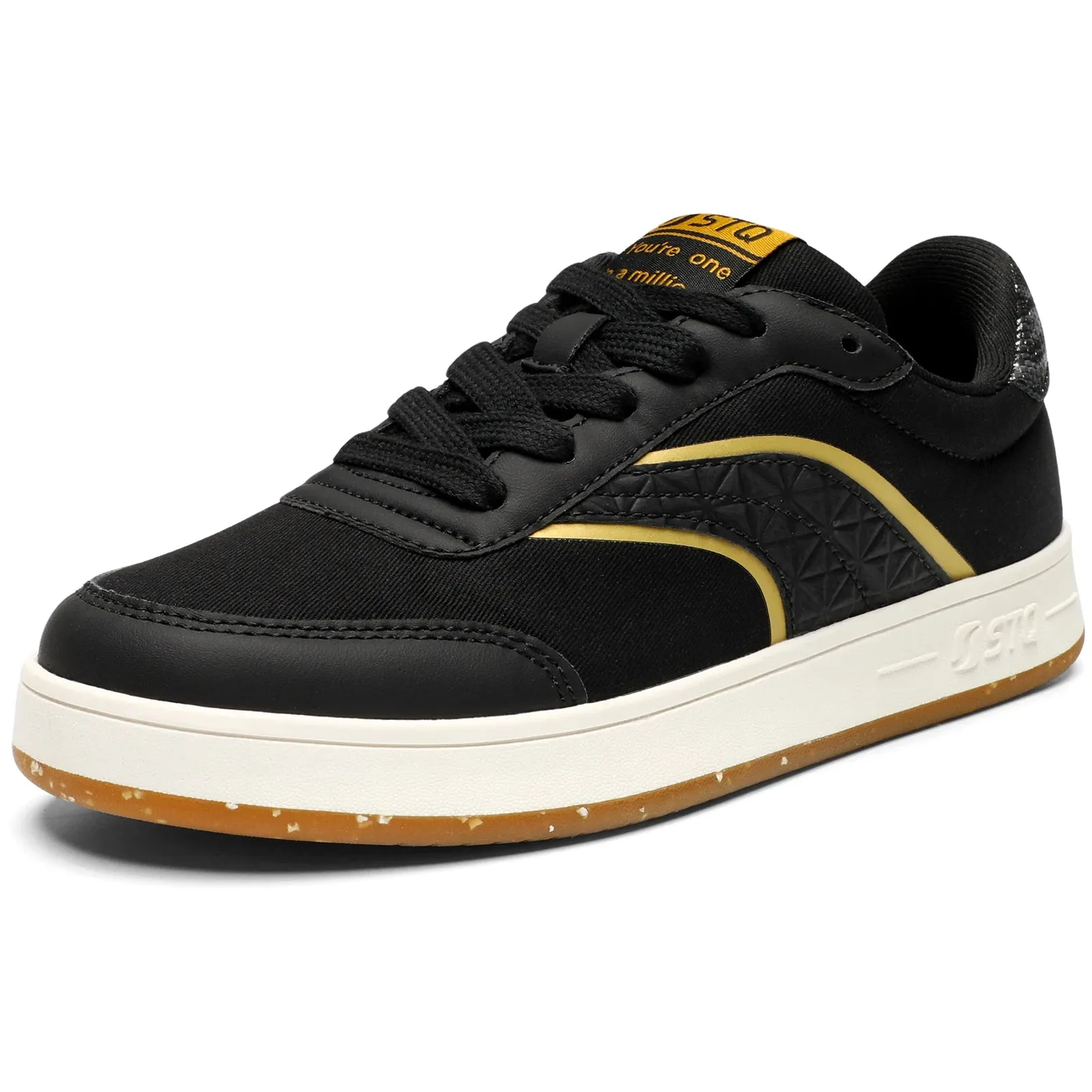 Women's Skate Shoes Lace Up Fashion Walking Sneakers Non Slip Comfortable Canvas Shoes