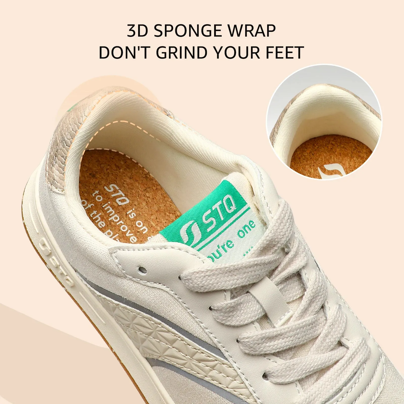 Women's Skate Shoes Lace Up Fashion Walking Sneakers Non Slip Comfortable Canvas Shoes
