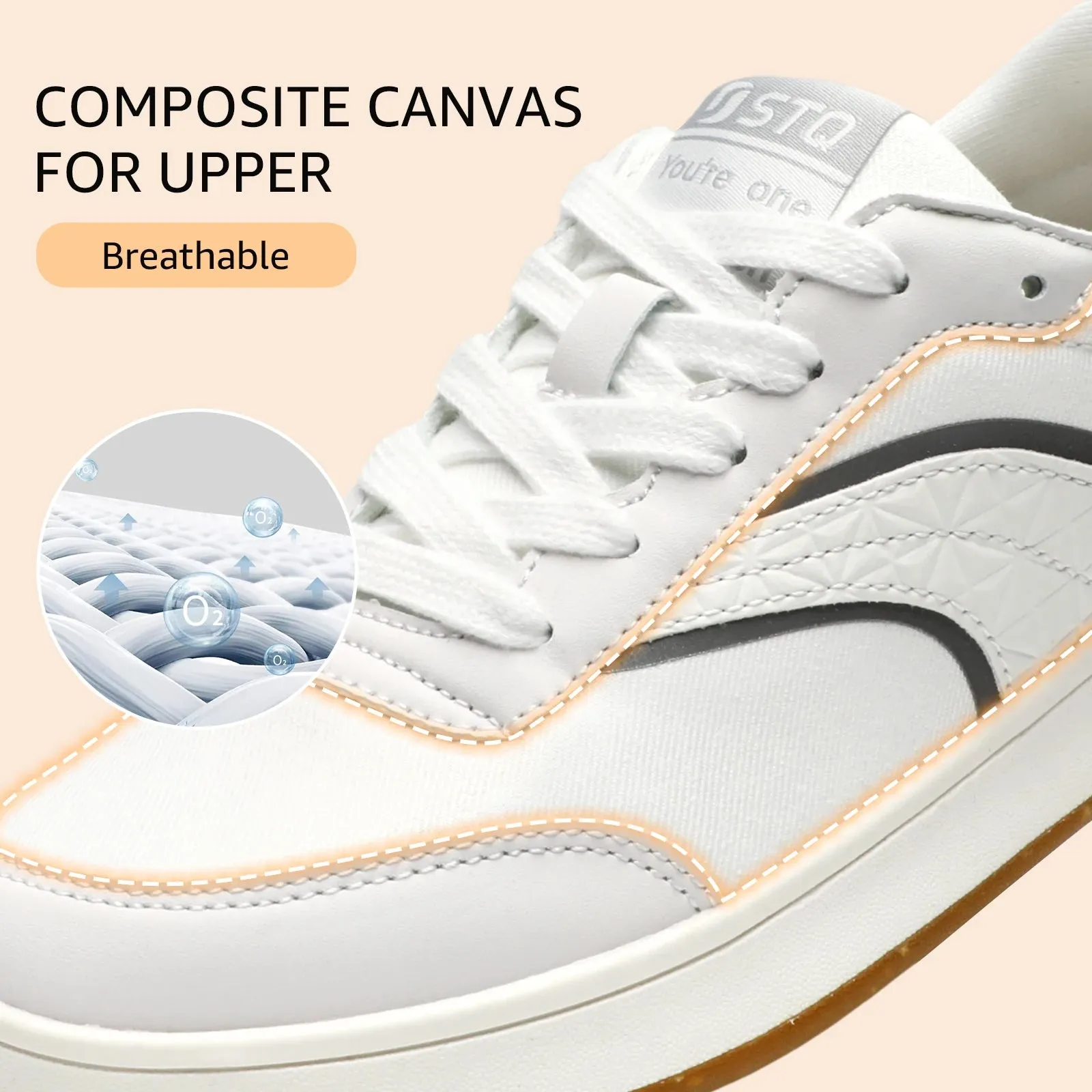 Women's Skate Shoes Lace Up Fashion Walking Sneakers Non Slip Comfortable Canvas Shoes